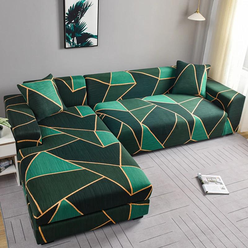 Elastic Sofa Cover 1/2/3/4 Seater L Shaped Corner Sofa Cover Protector For Living Room Stretch Cover For Sofa Couch Armchair