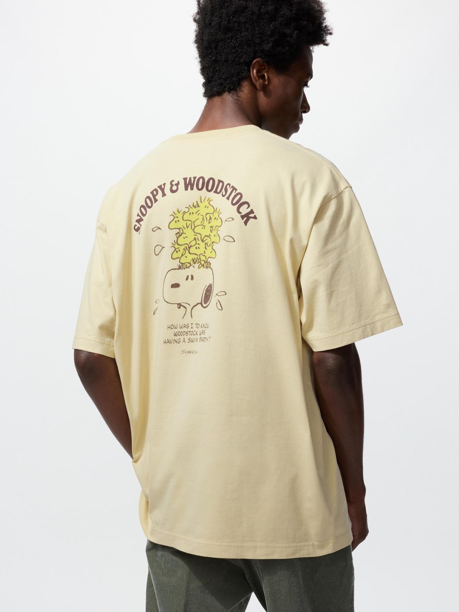 

Uniqlo Япония PeanUts УТ Свободный крой 41 YELLOW/XL