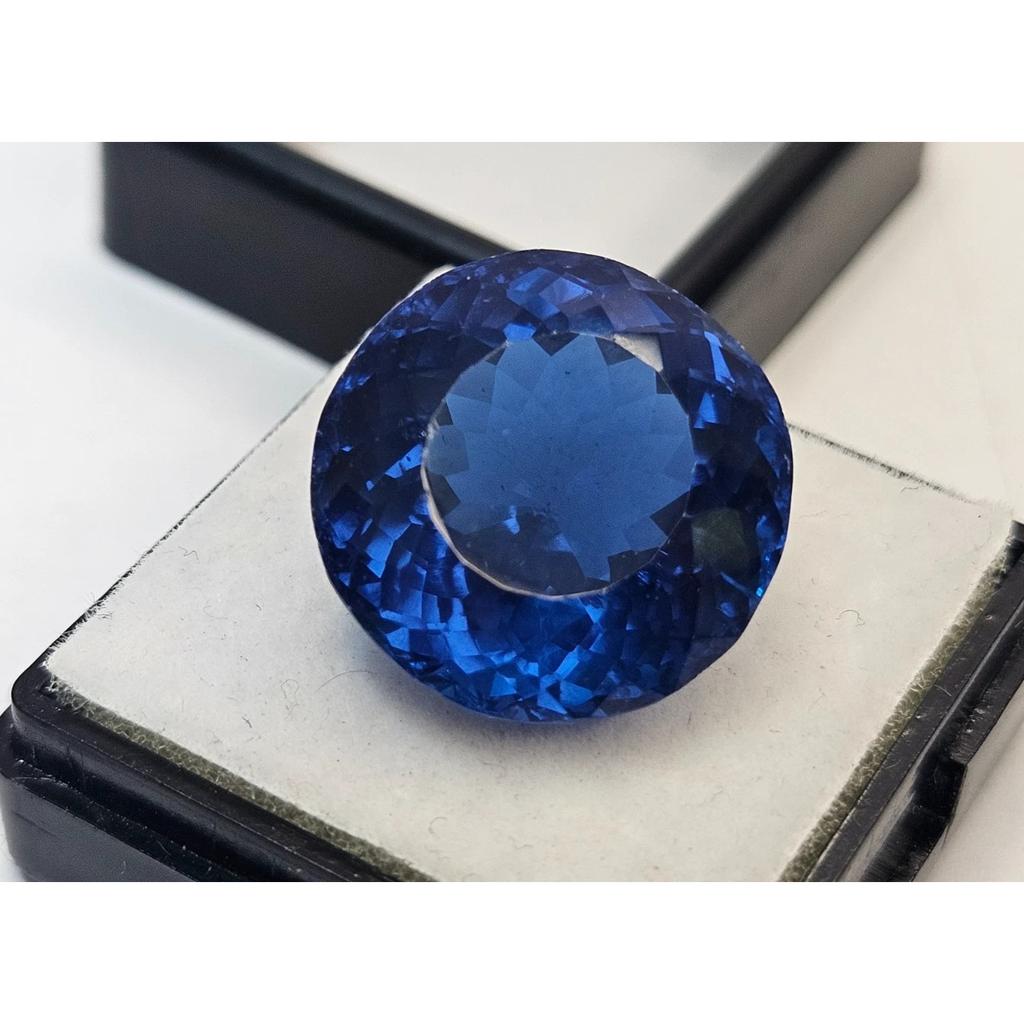 Blue Sapphire For Stud & Rings Making Round Cut 20 Ct Beautiful Loose Gemstone
