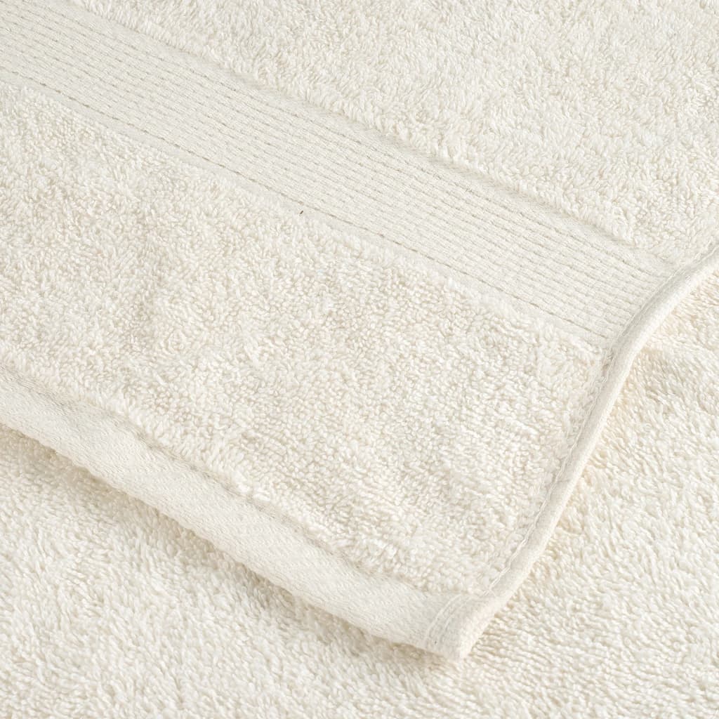 Vidaxl Ręczniki Premium Solund, 10 Szt., Kremowe, 70X140 Cm, 600 G/Cm²
