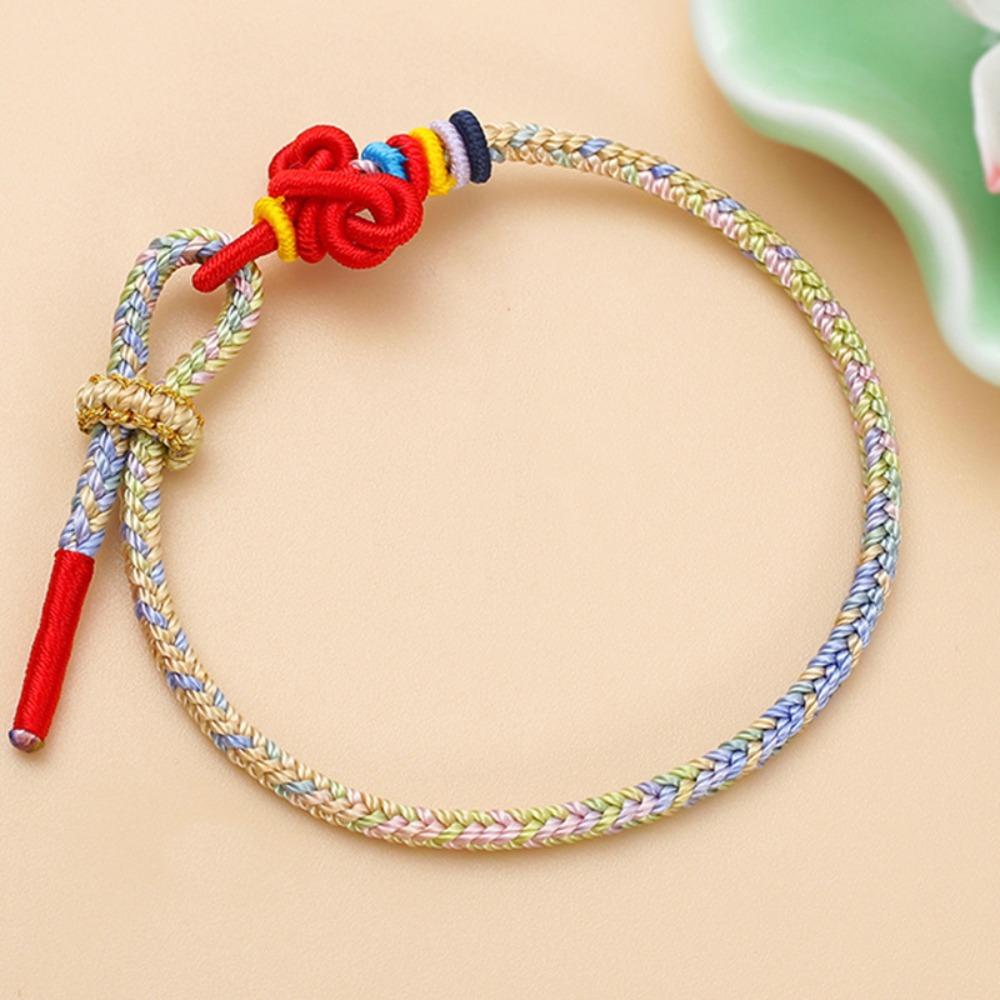 Fashion Colorful Bracelet Handmade Weaving Ethnic Style Hand Rope DIY Hand Strap Jewelry