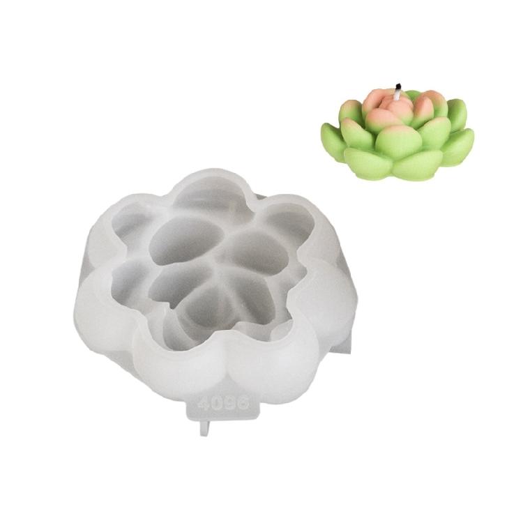 Easy to Demold Candle Mould Epoxy Mold for Home Decoration 3D Flower Shaped Aromatherapys Mold Jewelry Making Tool