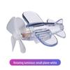 Wind-Powered Glow Airplane Toy: Light-Up Outdoor Gliding Plane with Plastic Propeller for Kids