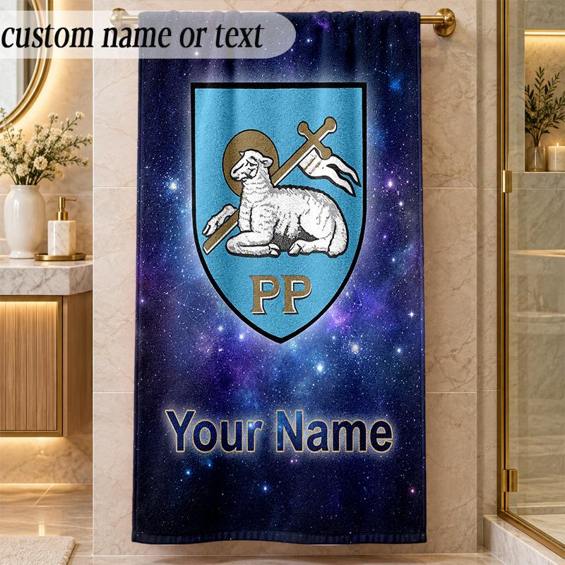 Beach TowelPreston North End Custom Name Text Personalized Soft Towel for Beach Pool Indoor Home Decor Gift