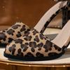 Fashion 2025 Spring and Summer New Women's Shoes High Heeled Strap Fashionable Leopard Print Fish-toe Sandals Plus Size 42