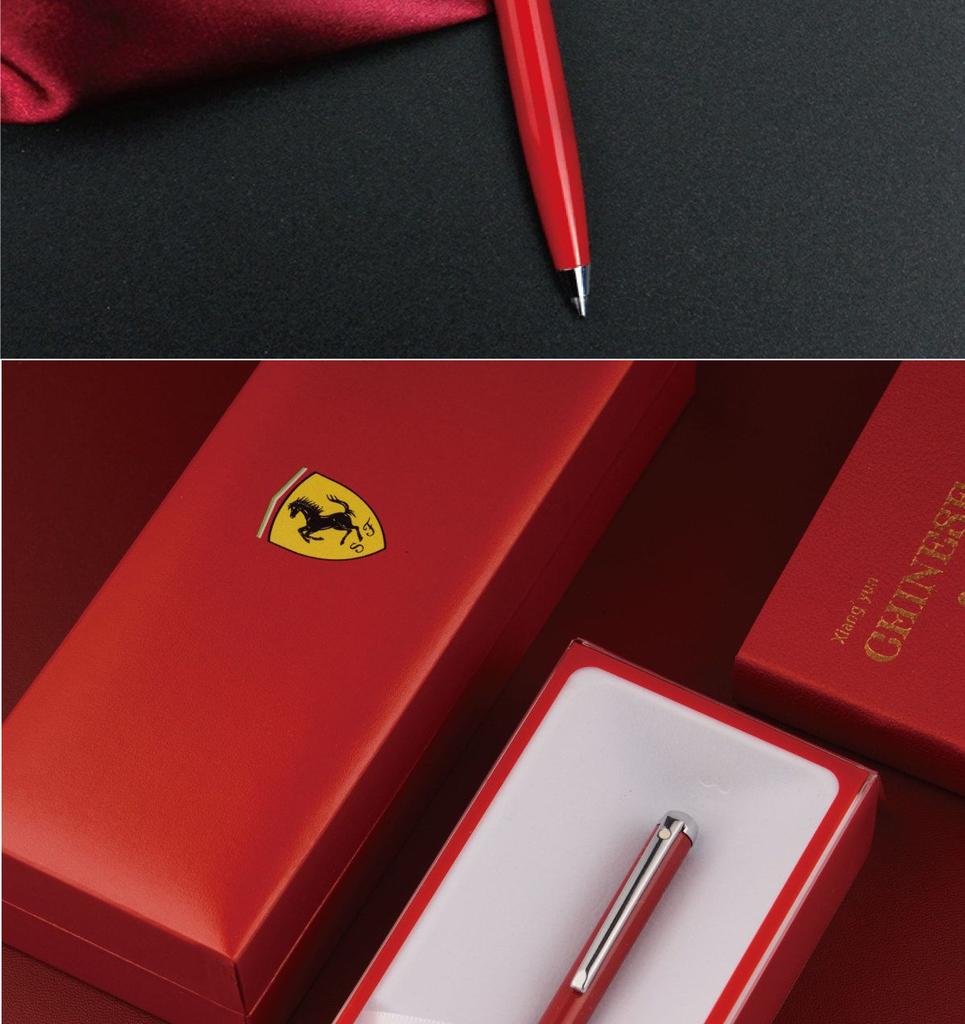 Ferrari Logo High-end High-value Business Pearl Pen Men's Office Metal Gel Pen Engraving For Ferrari F430 488 458 F12berlinetta HS4