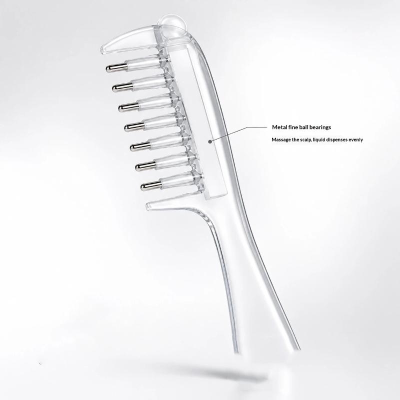 Portable Transparent Hair Root Comb Liquid Guide Applicator Scalp Massage Comb Hair Oil Serum Brush Anti-Leak Hair Care Tool