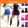 Tenue Élégante de Pom-pom Girl Grande Taille pour Femmes Uniforme de Pom-pom Girl Confortable en Polyester