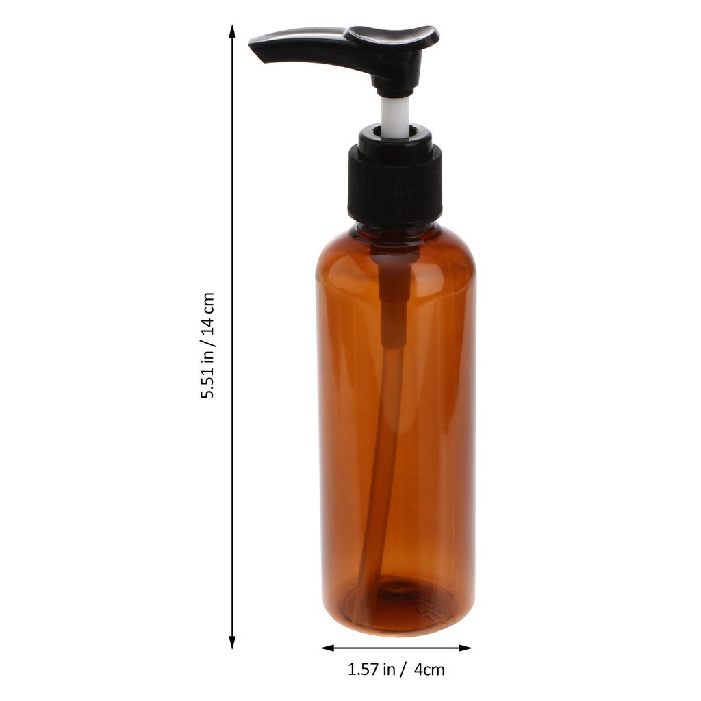 4Pcs Press Dispensing Bottles Portable Emulsion Containers for Travel Trip Outdoor Mini Shampoo Lotion Pump Dispensers