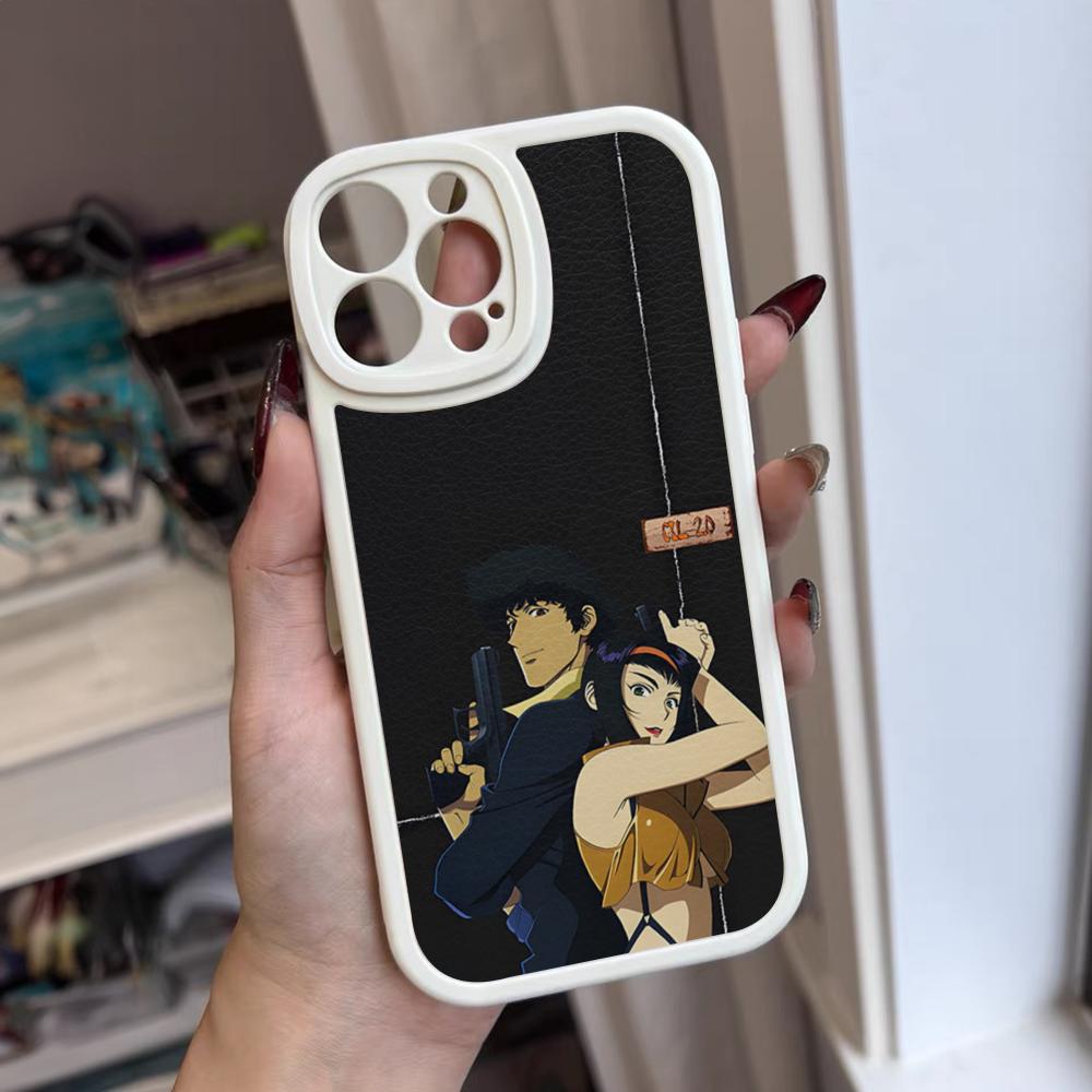 C-Cowboy Anime B-Bebop Phone Case For Iphone 16 15 14 12 13 Pro Max 11 Mini Xs Puls Lambskin Silicone Cover