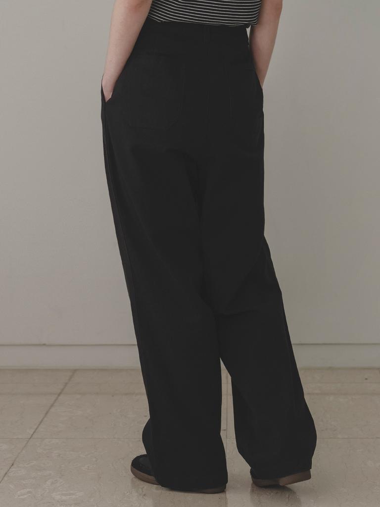 Deomiteun Savory Cotton Pants (Black)