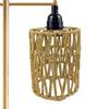 Lamp Shade Cover Light Woven Pendant Chandelier Rattan Ceiling Lampshade Shades Cage Weaving Rustic Replacement Farmhousewicker