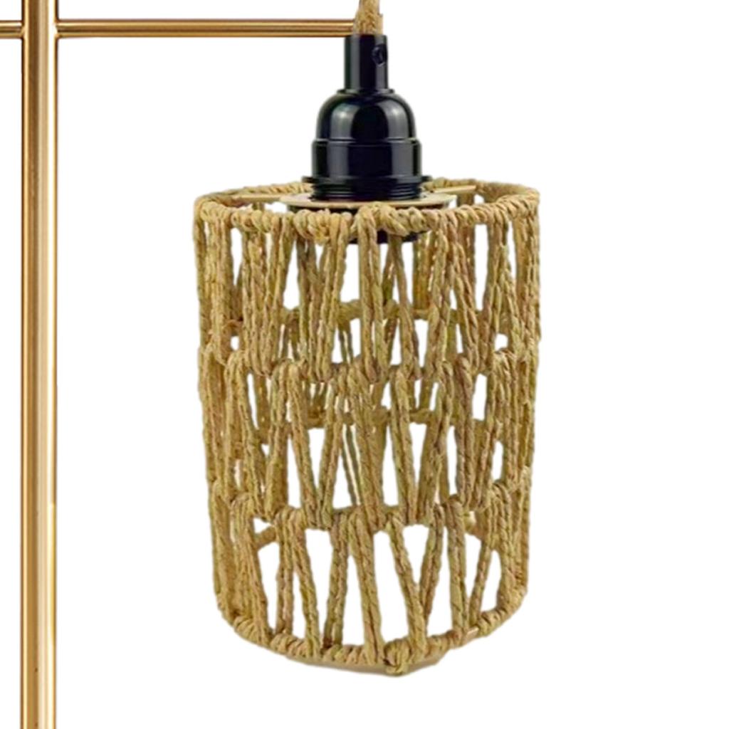 Lamp Shade Cover Light Woven Pendant Chandelier Rattan Ceiling Lampshade Shades Cage Weaving Rustic Replacement Farmhousewicker