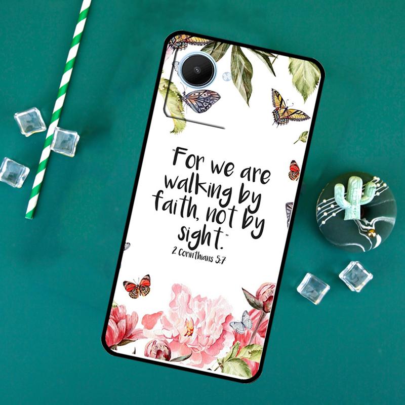 Bible Verse For Realme C71 C75 C55 C53 C67 C61 C33 C63 C51 10 11 12 13 14 Pro Plus C65 GT7 15 Pro Case