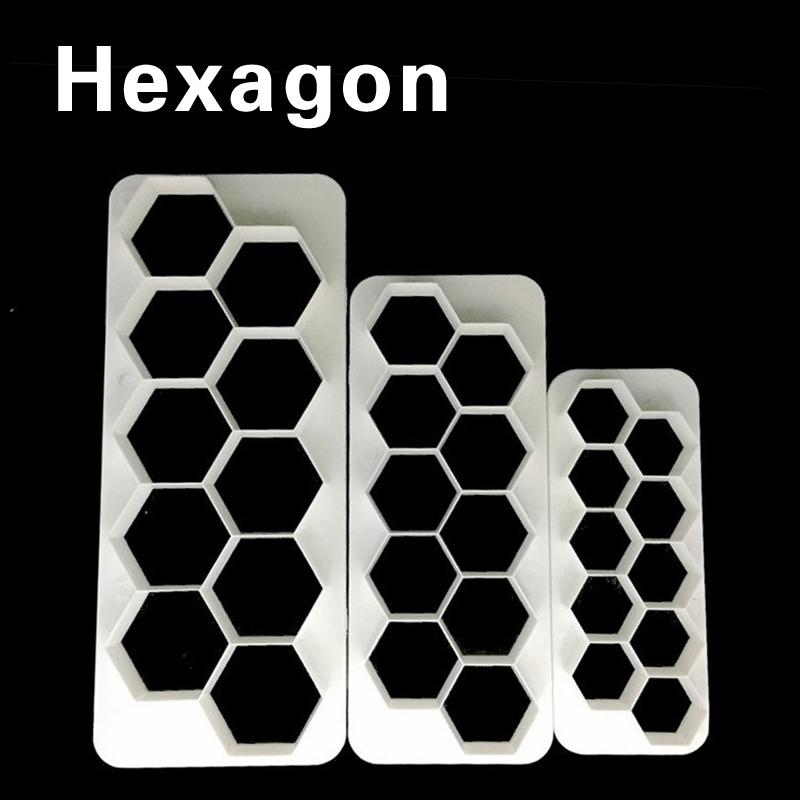 3Pcs/Set Geometric Cake Mold Plastic Cookie Cutter Fondant Tool Dessert Decor 3Pcs/Set Geometric Cake Mold Plastic Cookie Cutter Fondant Tool Dessert Decor