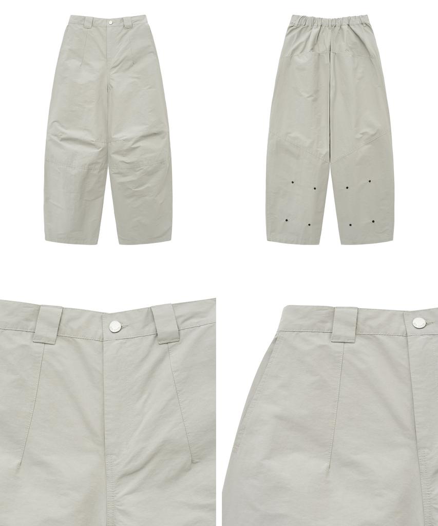 BIG UNION 3D Wide Balloon Pants (Light Gray)