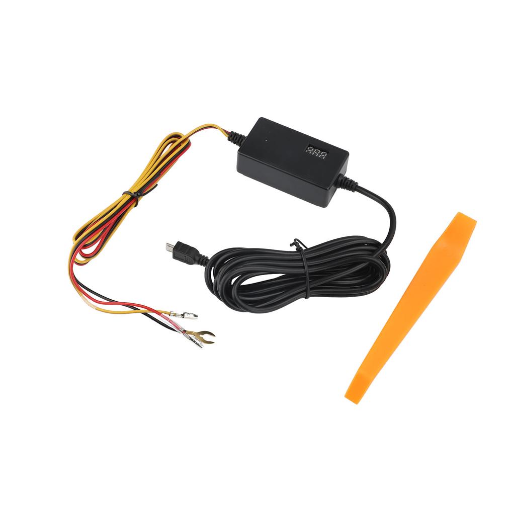 Dashcam Festverkabelungssatz Digitalanzeige Niederspannung Einstellbare Zeitrafferaufnahme 12V 24V auf 5V 3A Festverkabelungssatz für