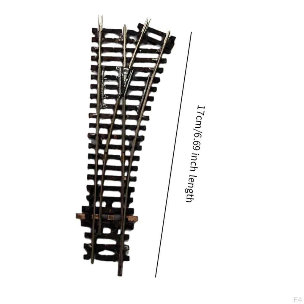 1/87 HO Scale Train Track Model, Sand Table Landscape, Railway Switch, Accessories