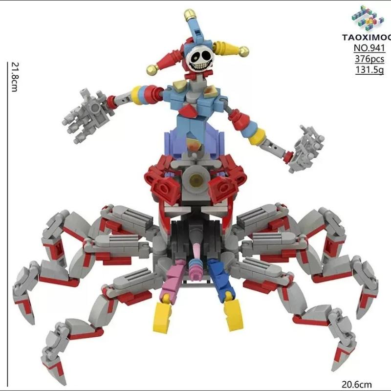 Moc Bobble Game Time 5 Joker Spidert Building Block Assembly Small Particle Figurine Model Ornament Handmade Toy