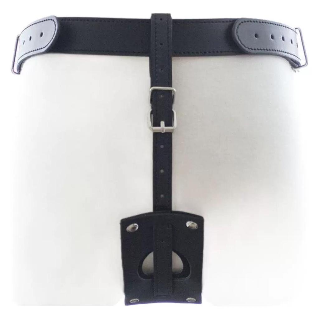 Cinturón de Bondage para Hombre con Enchufe Anal y Características de Castidad