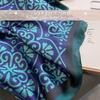 LumiSyne Silk Paisley and Geometric Vintage and Artistic Neck Sun Winter Women's Scarf, Prints, Style, Large, Long, Warmer, Lightweight, Warm, Shawl,