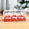 3pcs Creative Christmas Snowman Gingerbread Man Christmas Candle Aromatherapy Gift Set Home Decoration Birthday Gifts