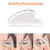 1 PEÇA Régua de Mapeamento de Sobrancelha Régua de Moldagem de Sobrancelha Desenho Rápido de 1 Minuto Design de Sobrancelha Ferramenta Fácil Microblading Maquiagem Permanente Stencils