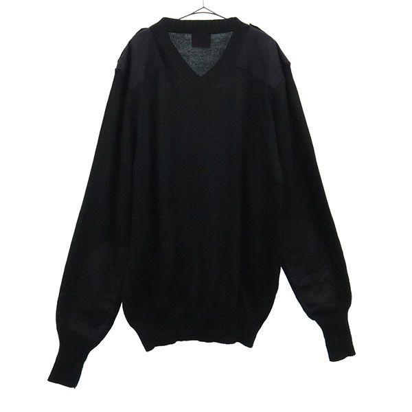 Citadel Made In the UK Long Sleeve V Neck Sweater XLARGE Black Knit Men's Used