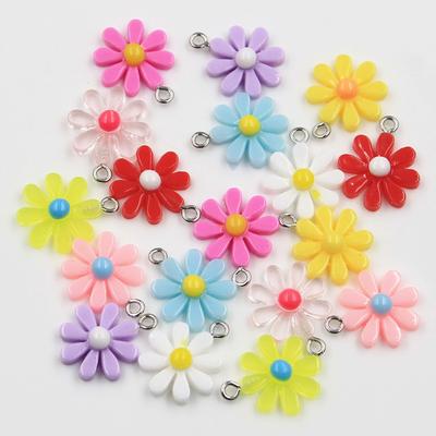 30pcs Charms Flower Sunflower Daisy 20x16mm Pendant Crafts Making Findings Handmade Jewelry DIY for Earrings Necklace