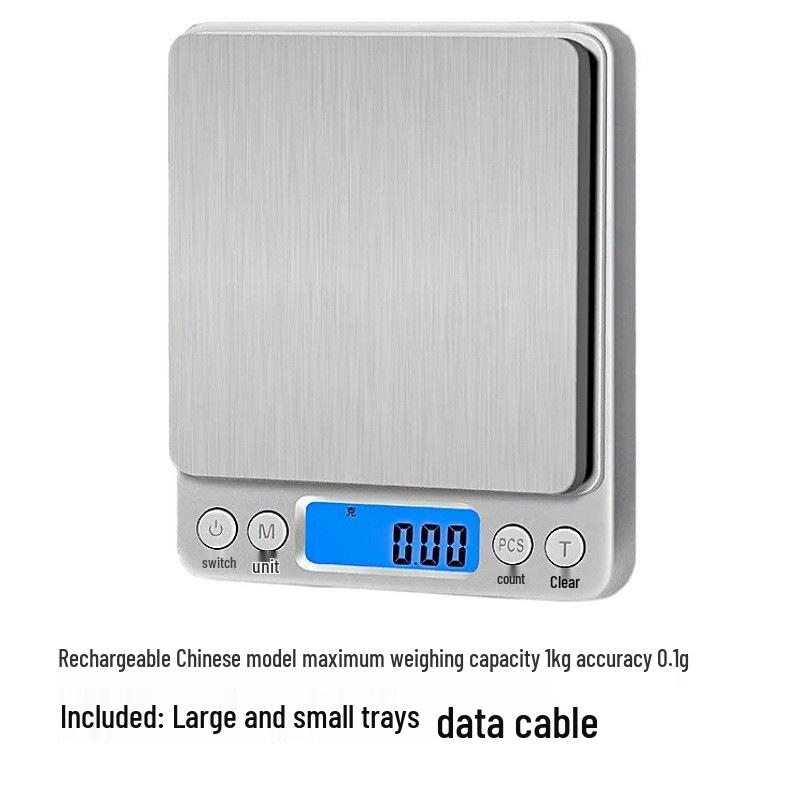 Rechargeable Stainless Steel Kitchen Food Gram Scale
