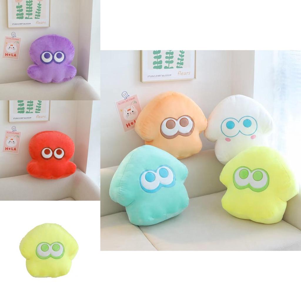 Splatoon Octopus Plush Pillow Cushion For Kids Orange Blue Yellow White Purple Red Dark Blue
