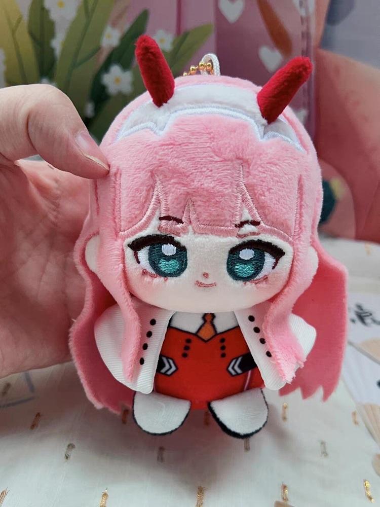 Darling In The Franxx Plush Zero Two Anime Cosplay Stuffed Doll Cute Cartoon Pendant Keychain Kids Birthday Gift