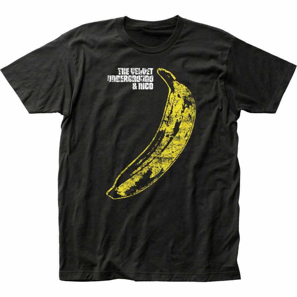Velvet Underground Distressed Banana T Shirt Mens Licensed Rock N Roll Black XXXXL