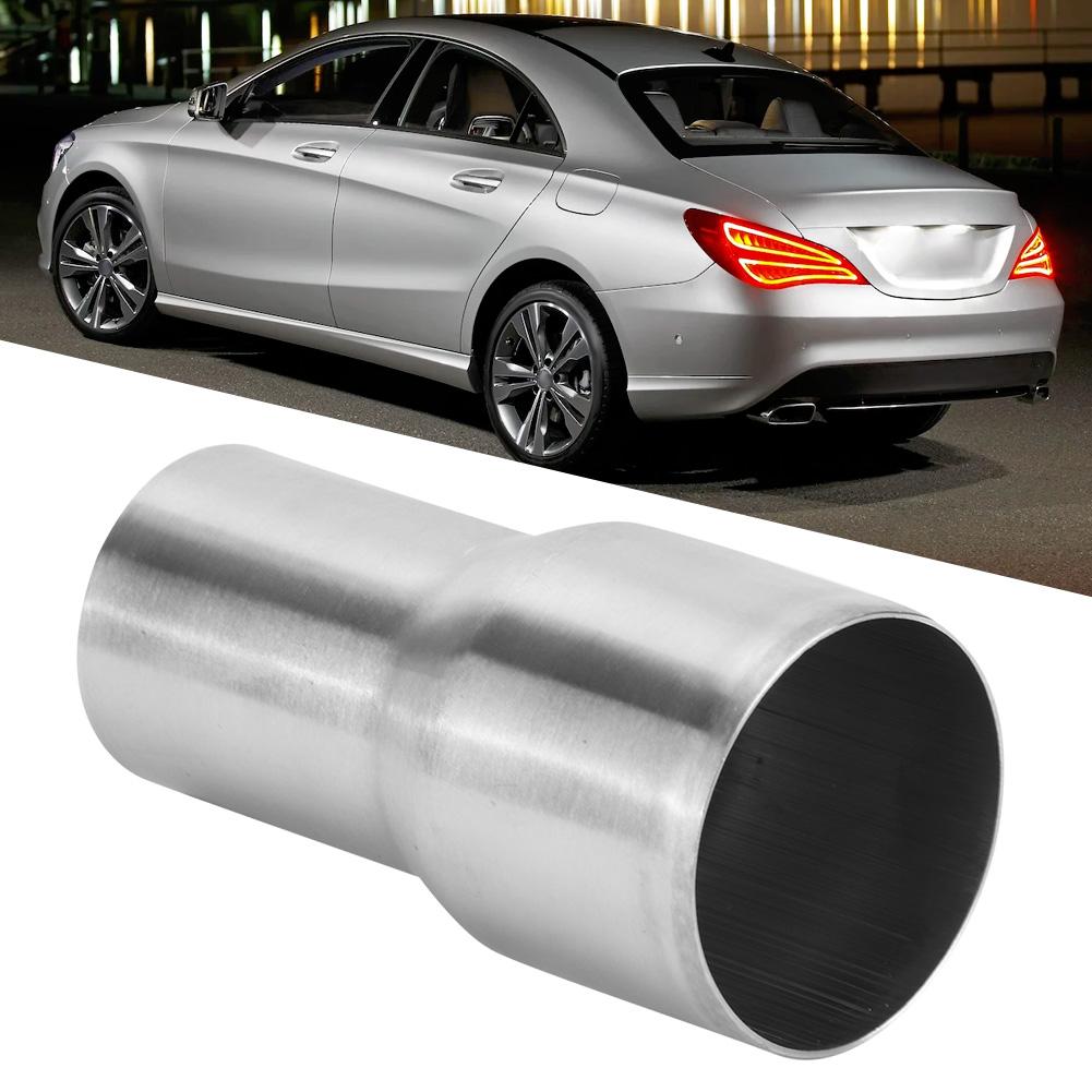 Stainless Steel Exhaust Pipe Connector Tube Adapter Reducer Modified Part