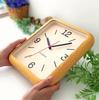 KATOMOKU Muku Clock 19 Oak Wall Clock with Continuous Second Hand, km-133OA, 280mm X 220mm (Quartz Clock)