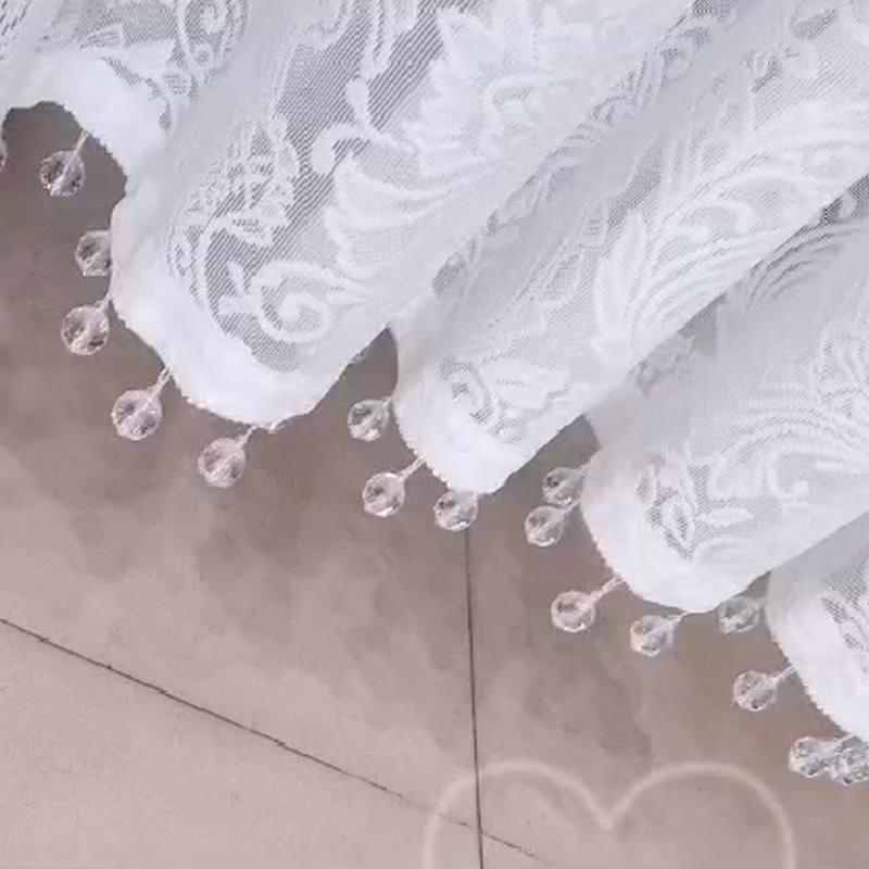 6/12 Meter Curtain Sofa Lace Tassel Fringe Lace Trim DIY Beads Curtain Drapery Trim Fringe Sewing Decor Upholstery Accessories