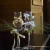 Handmade Champagne Glass Decoration Kit for Weddings & Engagements
