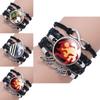 Fashionable Demon Slayer Gemstone Wristband Stylish Handmade Jewelry
