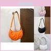 Stylish White Purple Black Orange Watermelon Pink Heart Embroidered Shoulder Bag
