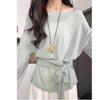 apricot sunscreen blouse tulle top women's summer new straps hollow pure wind off-the-shoulder air conditioner shirt
