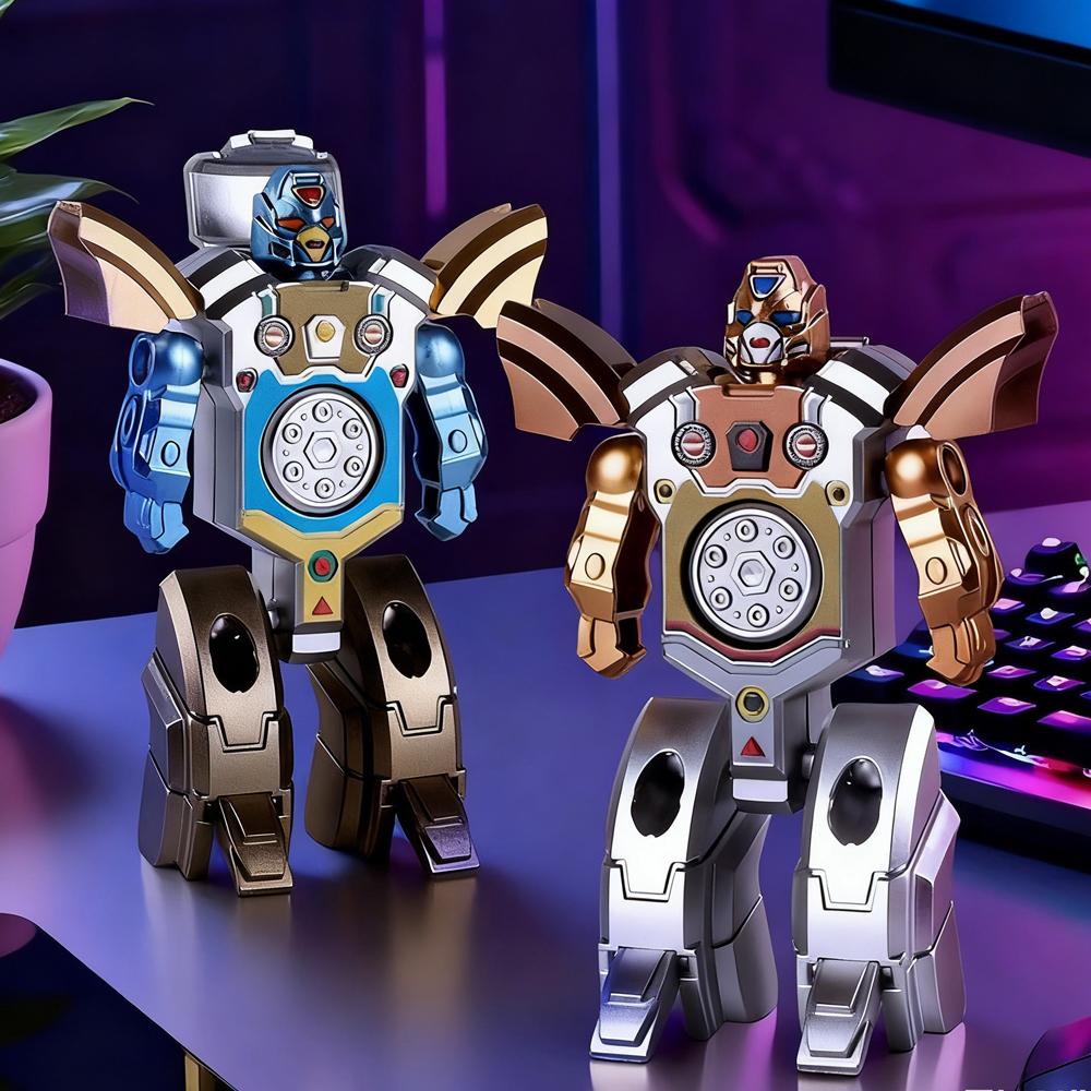 2v1 Deformační Robot Gyroskop na špičku prstu Hračka na dekompresi Antistresový Fidget Spinner Malé ozdoby Hračky na uvolnění stresu pro děti
