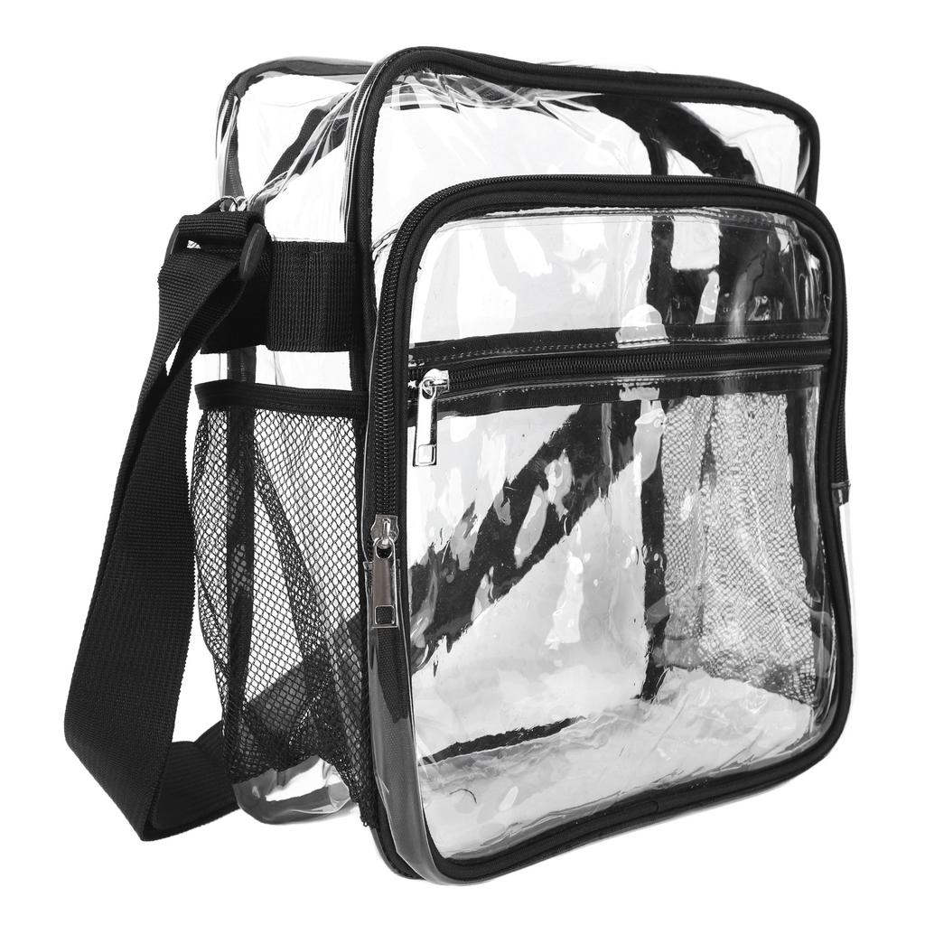 Clr Shoulder Bag Fashion Lightweight Large Capacity PVC Transparent Shoulder Bag for Travel Concerts Sports Events