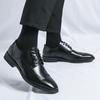 Casual Men's Dress Classic Retro Flat Bottomed Style Outdoor Leisure Party And Daily Life Walking Black Leather Shoes