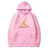 Mens Fleece Lined Hooded Sweatshirt Winter Warm Casual Sportswear Oversized Print Pullover Youth