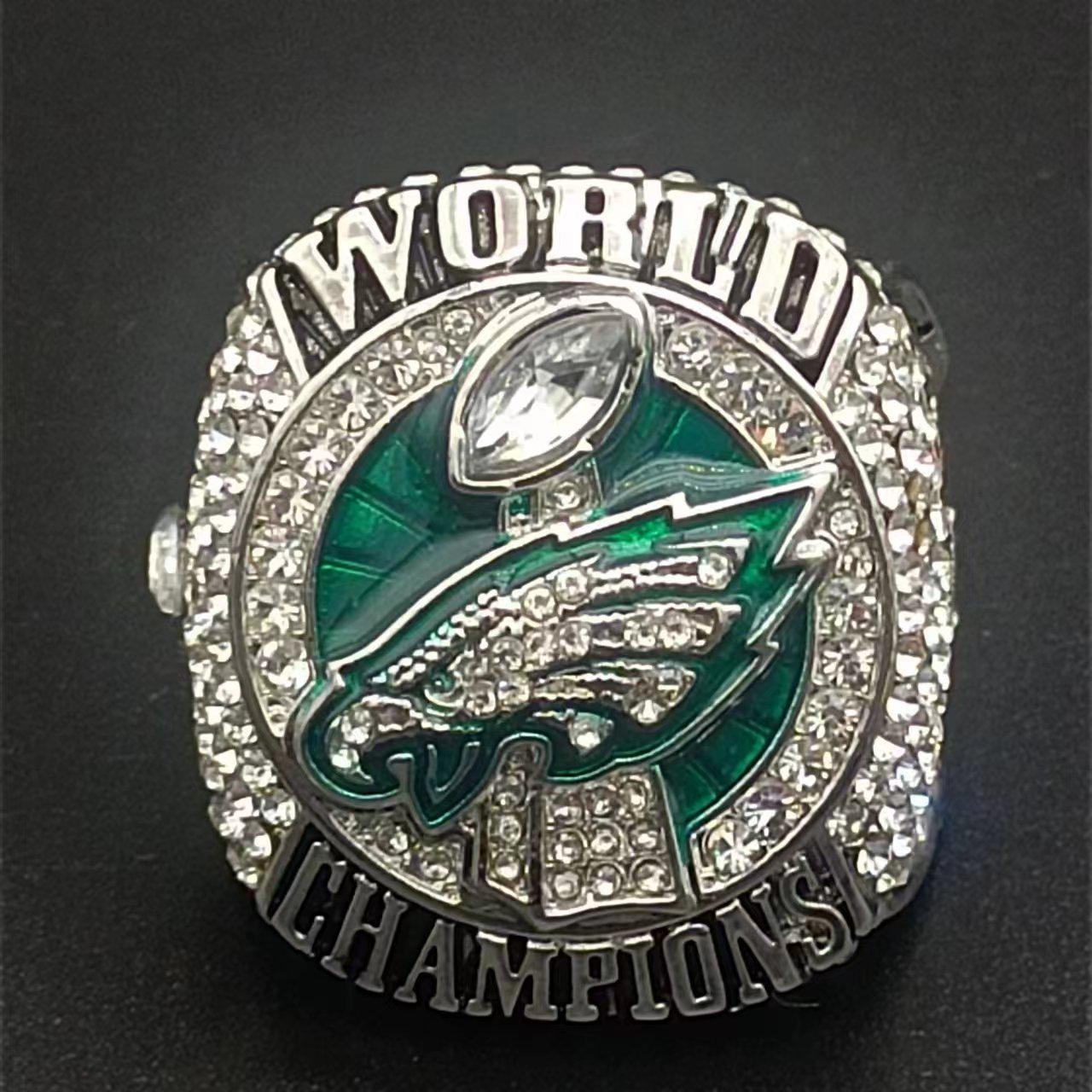 Реплика чемпионского кольца Philadelphia Eagles 2017 года Коллекция для фанатов Size 9