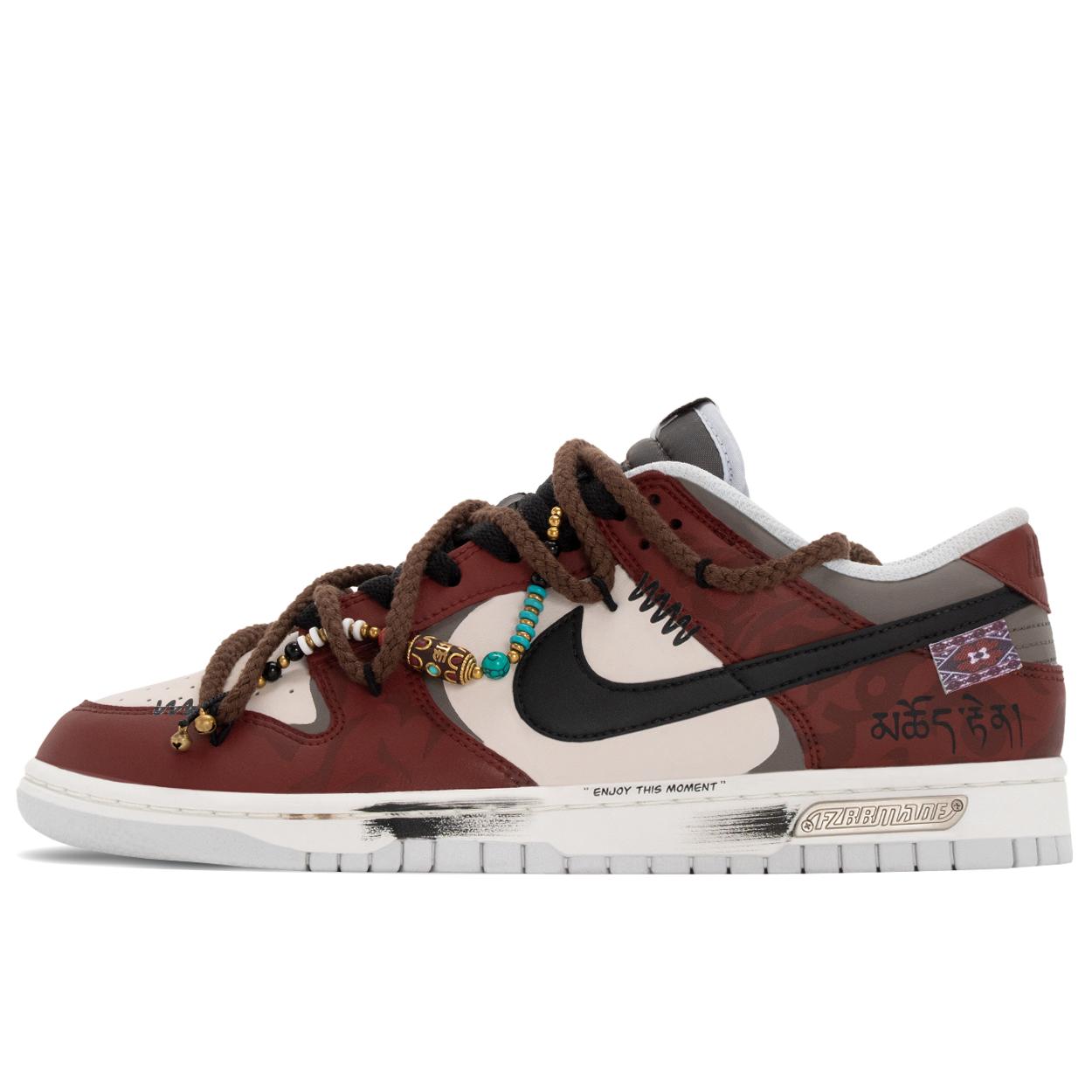 

Nike Dunk Vintage, Ethnic Style, Star Low top Skateboard Shoes Men s Black Red HF5441-202(TeamA-) 42.5