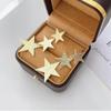 Korean Style Three Star Long Tassel Pendant Earring for Women Sweet Gift Simple Geometry Temperament Creative Jewelry Accessories