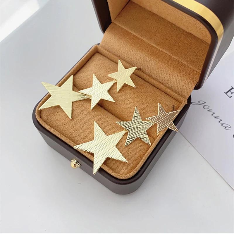 Korean Style Three Star Long Tassel Pendant Earring for Women Sweet Gift Simple Geometry Temperament Creative Jewelry Accessories