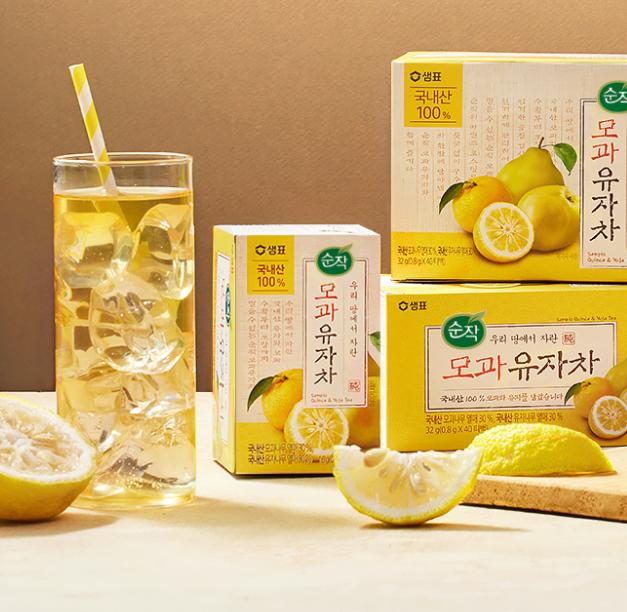 Sunjac Korean Quince & Yuzu Tea 40 Tea Bags – Healthy Herbal Tea