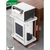 Multi-layer Mobile Storage Rack with Brakes for Office/Home